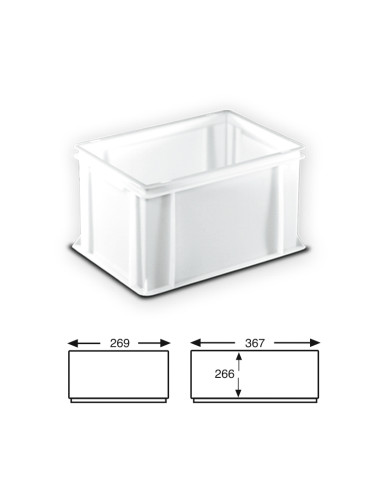 CUBETA N.E. 400x300x270 CERRADA 26lt.Cubetas