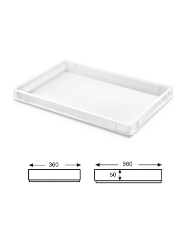 CUBETA N.E. 600x400x050 CERRADA 9lt t.CCubetas