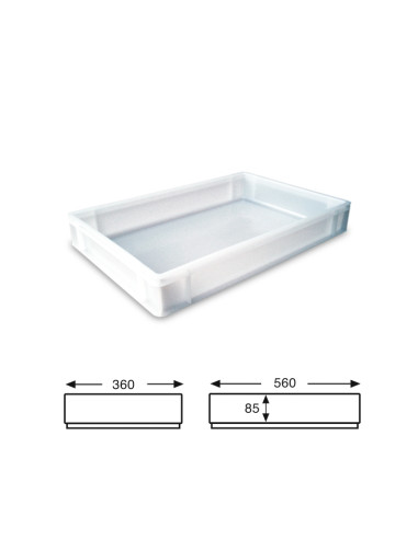 CUBETA N.E. 600x400x090 CERRADA 19lt t.CCubetas