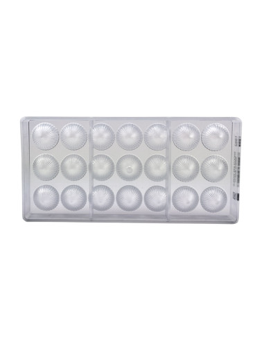 MOLDE CW1952 MEDIA ESFERA PLISADA D.30.5 x 16 mmChocolate World