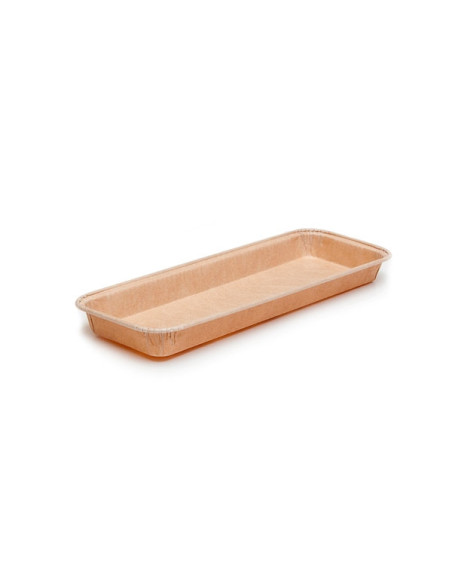 MOLDE RECTANGULAR NATUR 272x82xh22,5mm PK (100u)Moldes Pie