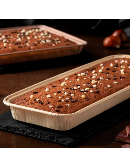 MOLDE RECTANGULAR NATUR 272x82xh22,5mm PK (100u)Moldes Pie