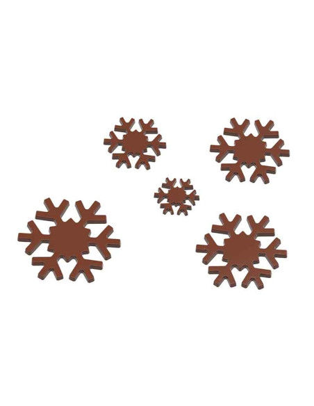 MOLDE CW1770 COPO DE NIEVE 5 figurasFiguras Navidad
