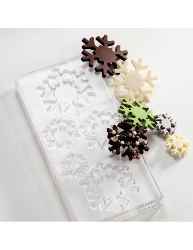 MOLDE CW1770 COPO DE NIEVE 5 figurasFiguras Navidad