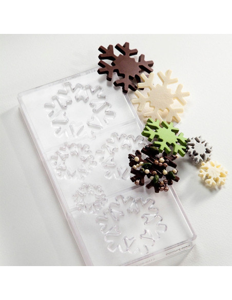 MOLDE CW1770 COPO DE NIEVE 5 figurasFiguras Navidad