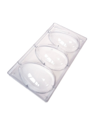 MOLDE 1/2 HUEVO LISO 170x108mm 3p - 200grPascua