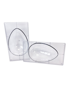 MOLDE 1/2 HUEVO LISO 230x163mm 1p - 350grPascua 2