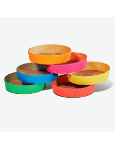 MOLDE REDONDO 100xh30mm PK(50u) FUCSIAMoldes Papel 2