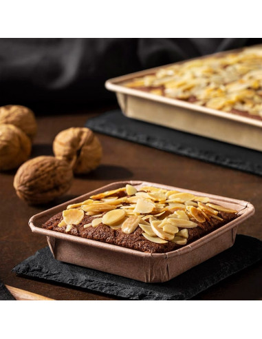 MOLDE CUADRADO MARRÓN 68x68xh16mm PK (100u)Moldes Pie