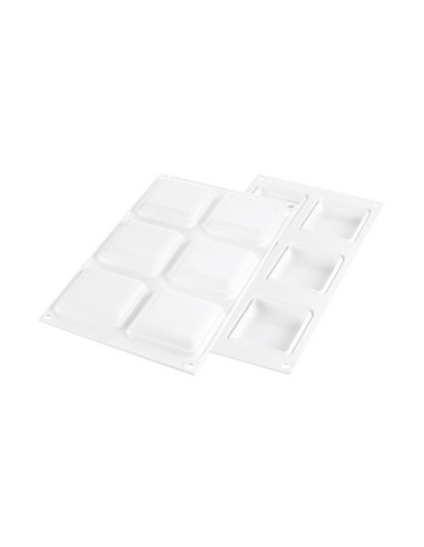 MOLDE DECOR SQUARE 60 60 x 60 x h15mm 6c 60mlCake Decor MOLDE DECOR SQUARE 60 60 x 60 x h15mm 6c 60mlCake Decor