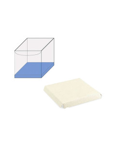 FONDO 80x80 PK (10u) PIEL BLANCA REALZADOEstuches Transparentes