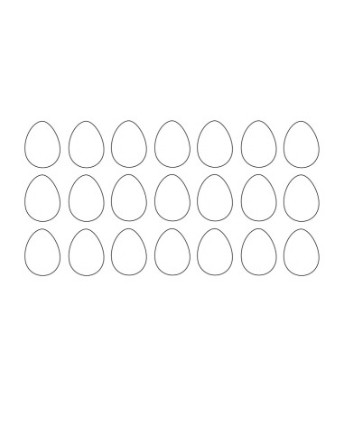MOLDE PVC HUEVO LISO MEDIO 21udLisos