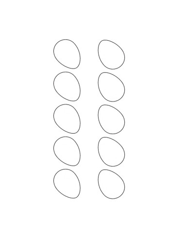 MOLDE PVC HUEVO LISO MEDIO D41xH28mm 1udLisos