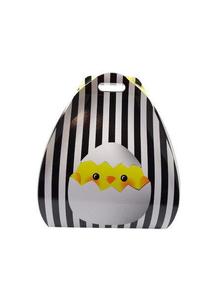 CAJA POLLITO PASCUA 25x25x32cm PK (25u) CUADRADAEmbalaje Pascua