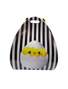 CAJA POLLITO PASCUA 28x28x32cm PK (25u) CUADRADA