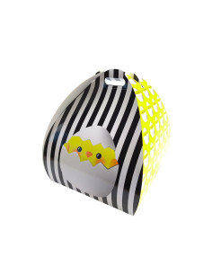 CAJA POLLITO PASCUA 25x25x32cm PK (25u) CUADRADAEmbalaje Pascua 2