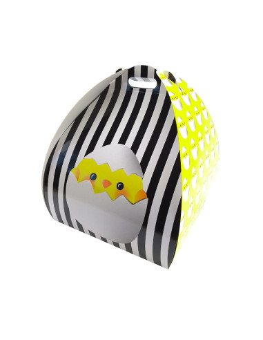 CAJA POLLITO PASCUA 28x28x32cm PK (25u) CUADRADAEmbalaje Pascua