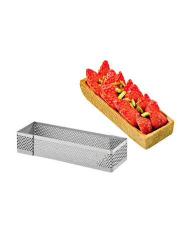 ARO RECTANGULAR PERFORADO INOX CANTOS RECTOSAros microperforados