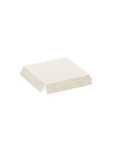FONDO 90x90mm PK (10u) PIEL BLANCA REALZADOEstuches sin Fondo