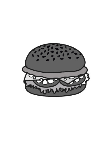 M. PVC AR2262 HAMBURGUESA 190x75x65mm (2P)Pvc Alimentos