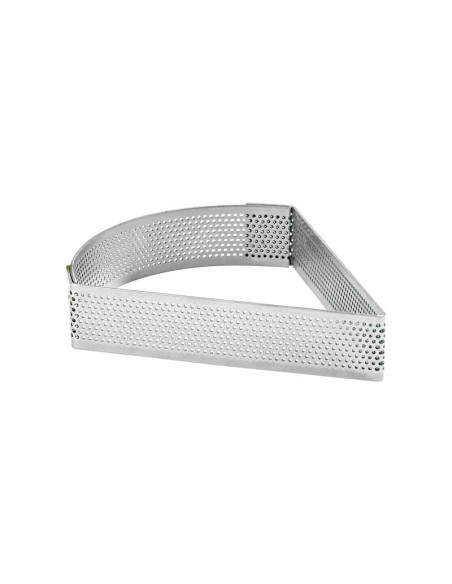 ARO TRIANGULAR PERFORADO 12x10.5x2 cm INOXAros microperforados