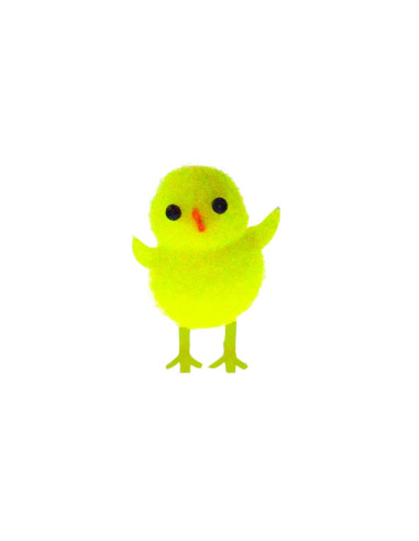 POLLITO AMARILLO Nº 3MF 3.8cm PK (72u)Decoración Pascua