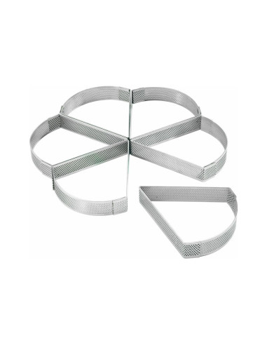 ARO TRIANGULAR PERFORADO 12x10.5x2 cm INOXAros microperforados