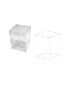 EST.TRANSP 180x180x250 PK (10u) SCATTOEstuches Transparentes