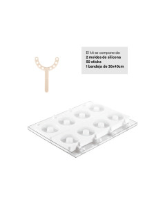 MOLDE STECCOFLEX GEL13 DONUTS D80xh22mm (2pz)Stecco Flex 2