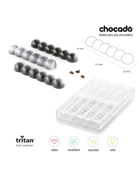 Molde Tritan Snack Bolla-B - 115x25xh15 mmTritan