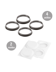 KIT TARTE RING ROUND 120 (molde + 4 aros)Tarte Ring 2