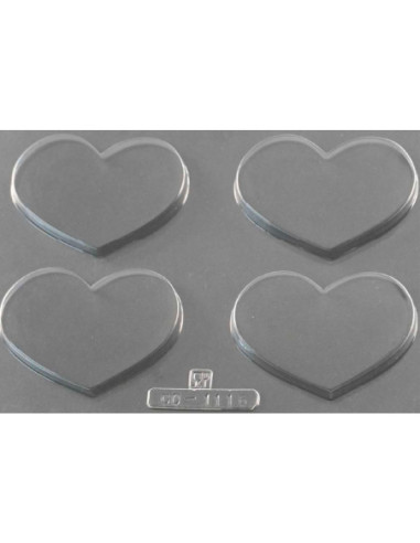 MOLDE PVC ARCO1116 CORAZÓN 95x70xh10mm 4c