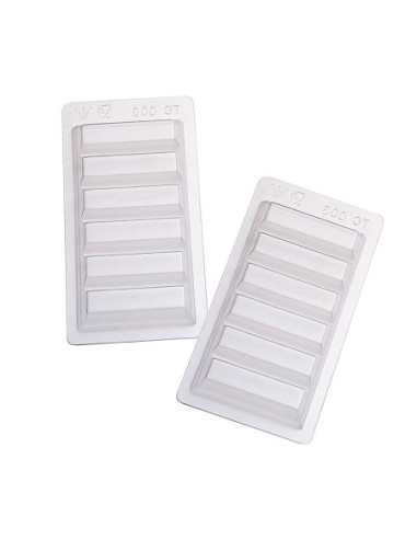 5 MOLDES PVC TABLETA 100g BARRA 150x70mm