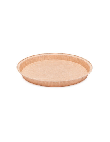 MOLDE REDONDO NATUR D250xh24 PK (100u)Moldes Pie