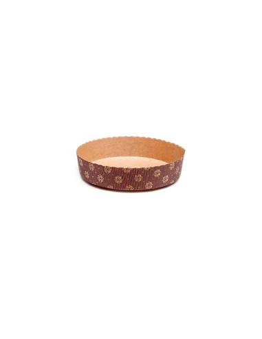 MOLDE REDONDO 155x35mm PK (54u) GOLD FLOWERSMoldes Papel