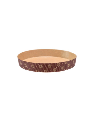 MOLDE REDONDO 220x40 mm PK (50u) GOLD FLOWERSMoldes Papel