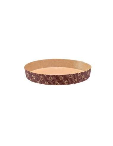 MOLDE REDONDO 200x30 mm PK (55u) GOLD FLOWERSMoldes Papel
