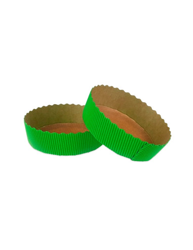 MOLDE REDONDO 100x30mm PK (50u) VERDEMoldes Papel