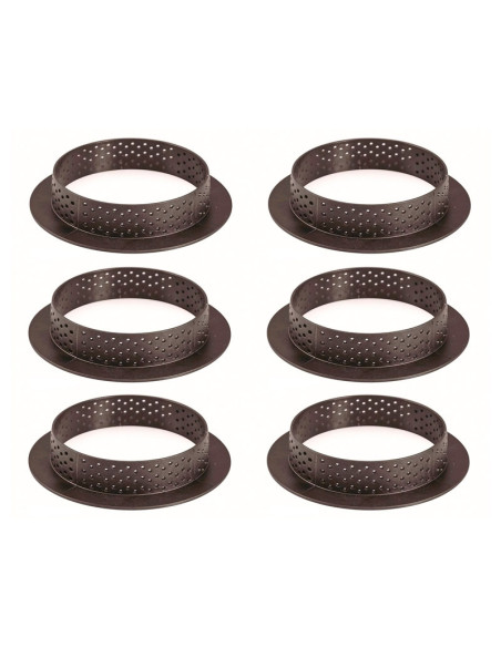 KIT TARTE RING ROUND D80 molde+ 6 ringsTarte Ring