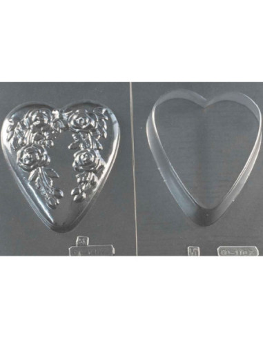 MOLDE PVC CORAZÓN GRABADO 115x115mm