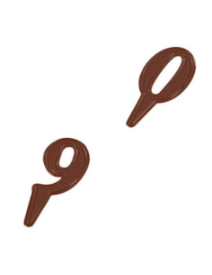 MOLDE PVC NÚMEROS 0-9 CON PINCHO