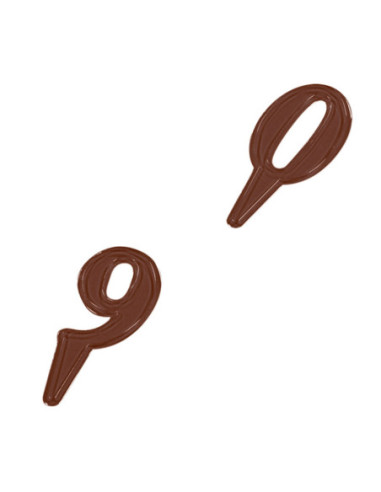 MOLDE PVC NÚMEROS 0-9 CON PINCHO