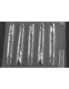 MOLDE PVC PLUMA ESTILOGRÁFICA 130x18x10mm (5c)