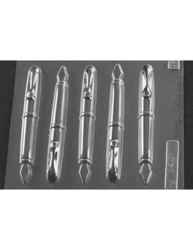 MOLDE PVC PLUMA ESTILOGRÁFICA 130x18x10mm (5c)