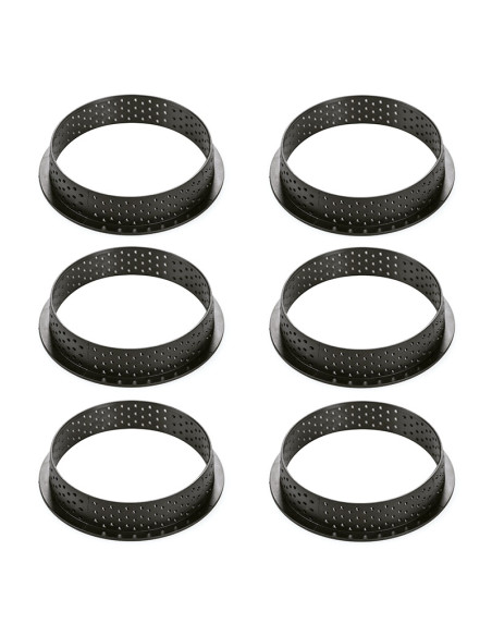 KIT TARTE RING HONORE D80x13 molde+ 6 ringsTarte Ring