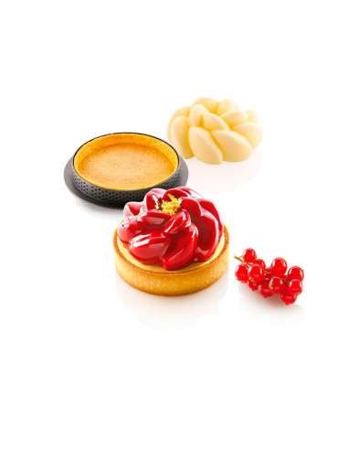 KIT TARTE RING FLEUR D80 -67x35 molde+6 ringsTarte Ring