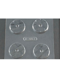 MOLDE PVC RUEDA CARROMATO ANTIGUO D50x7mm (4c)