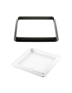 KIT TARTE RING SQUARE 200x200 mm molde+1 anilloTarte Ring 2