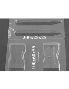 MOLDE PVC ARMD595 SACAPUNTAS Y LÁPIZ (2 moldes)