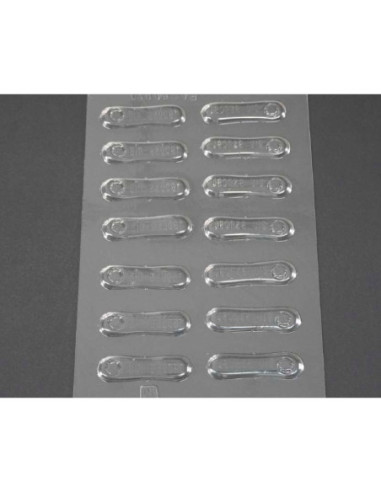 MOLDE PVC LENGUA DE GATO SIN AZÚCAR 62x16x4mm(10c)